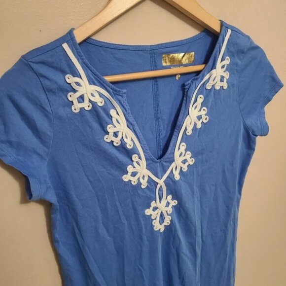 🌸Lilly Pulitzer🌸 EUC Brewster T-Shirt Dress in Bay Blue Size S - Picture 4 of 8